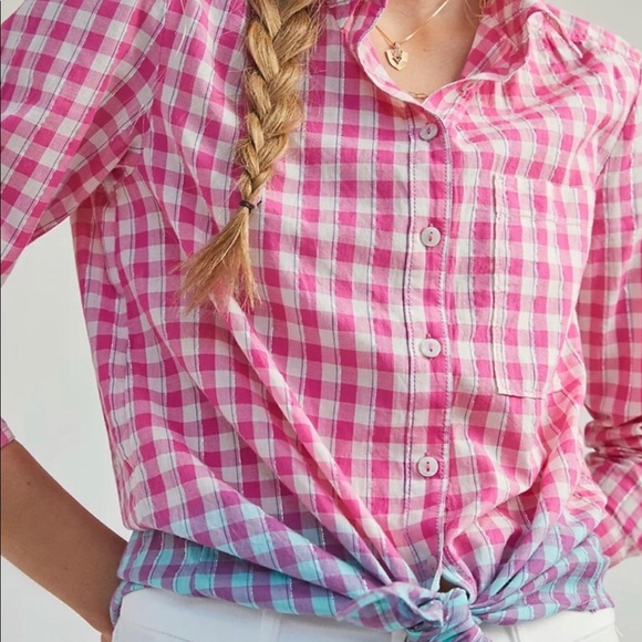 ANTHROPOLOGIE Pilcro Deb Relaxed‎ Buttondown Shirt - Picture 2 of 3